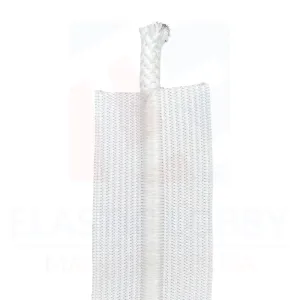 1.5" (38mm) White Drawcord Elastic - US Made