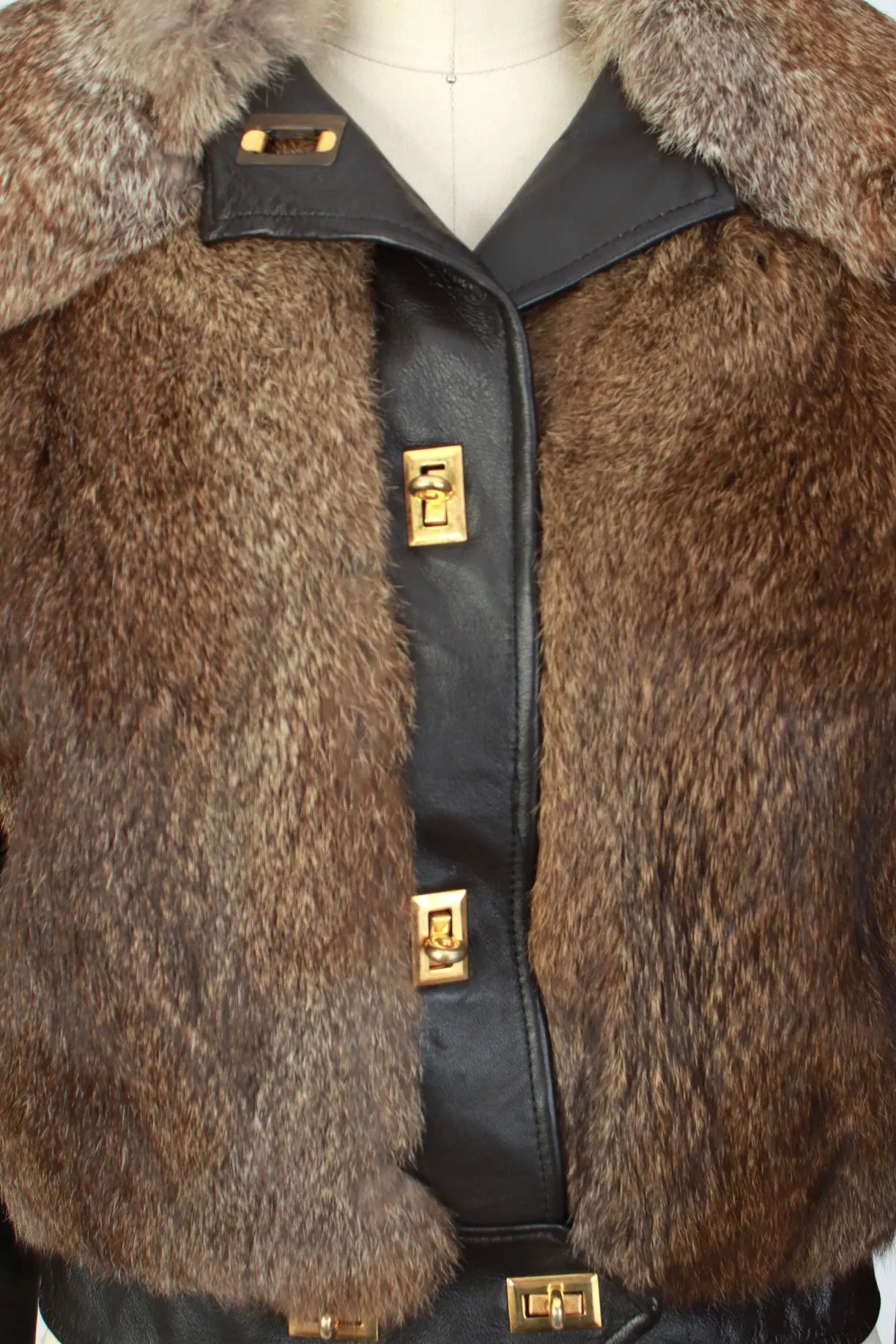 1970s Fur & Leather Bomber