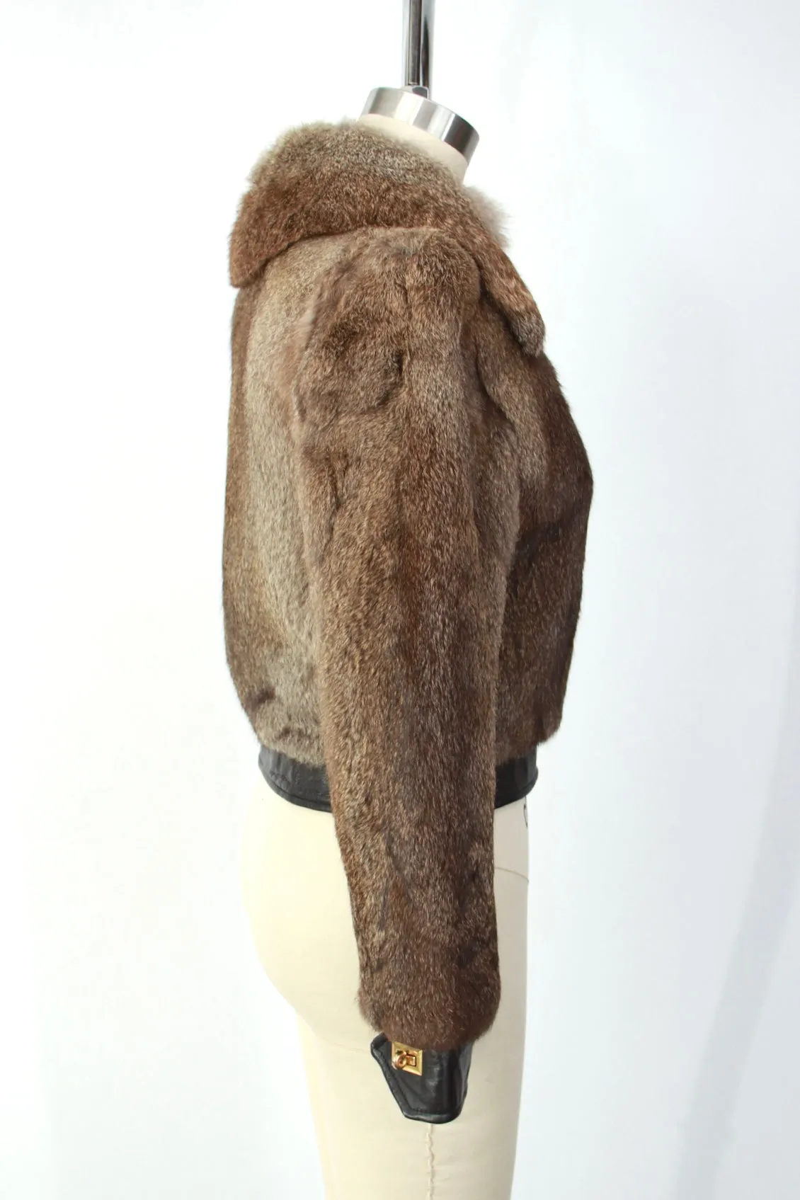 1970s Fur & Leather Bomber