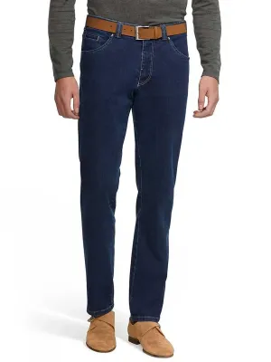 40% OFF MEYER Dublin Denim Trousers - Super-Stretch - Blue Stone - Size: 42 SHORT