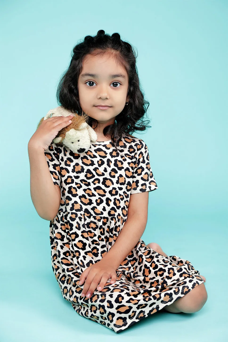 5 Piece Li'l Loves Bamboo Dress Bodysuits    Beanie & Booties Set