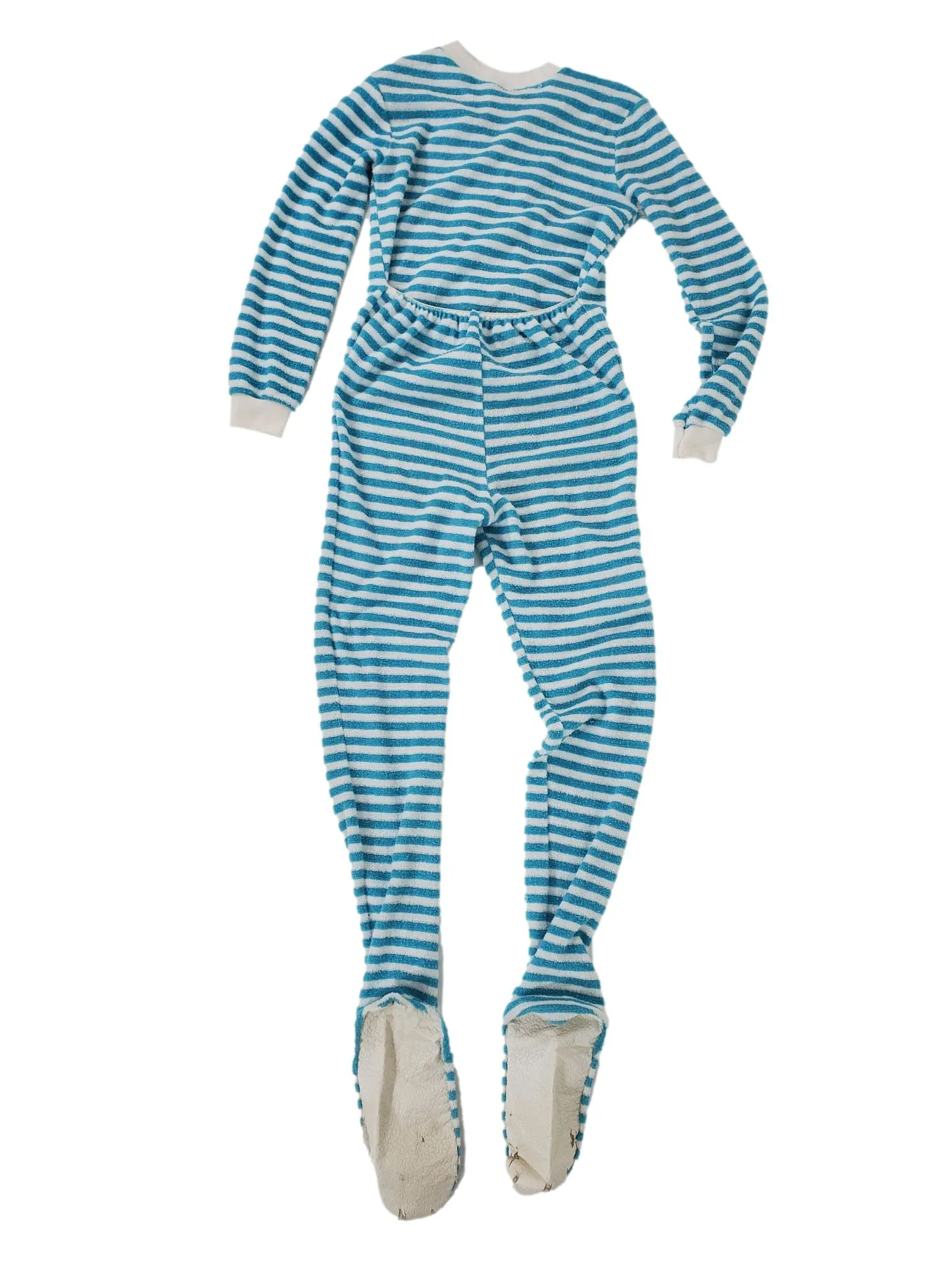 60s/70s Stretch Terry Footie Pajamas