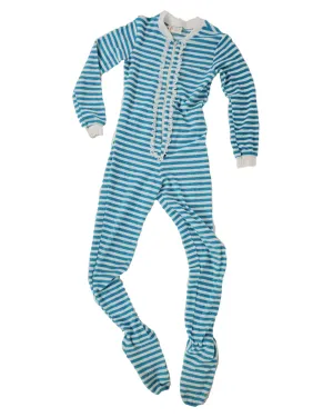 60s/70s Stretch Terry Footie Pajamas