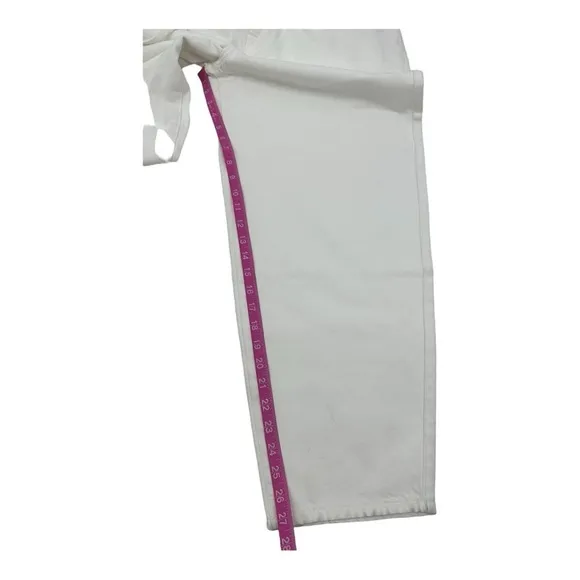 7 FOR ALL MANKIND PAPERBAG BALLOON WHITE JEANS NWOT