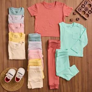 7 Pack Bamboo Mix Sleeves Top And Bottom Coord Set