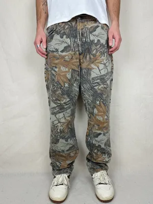 90's Duxbak Realtree Camo Vintage Jeans Size 35x35