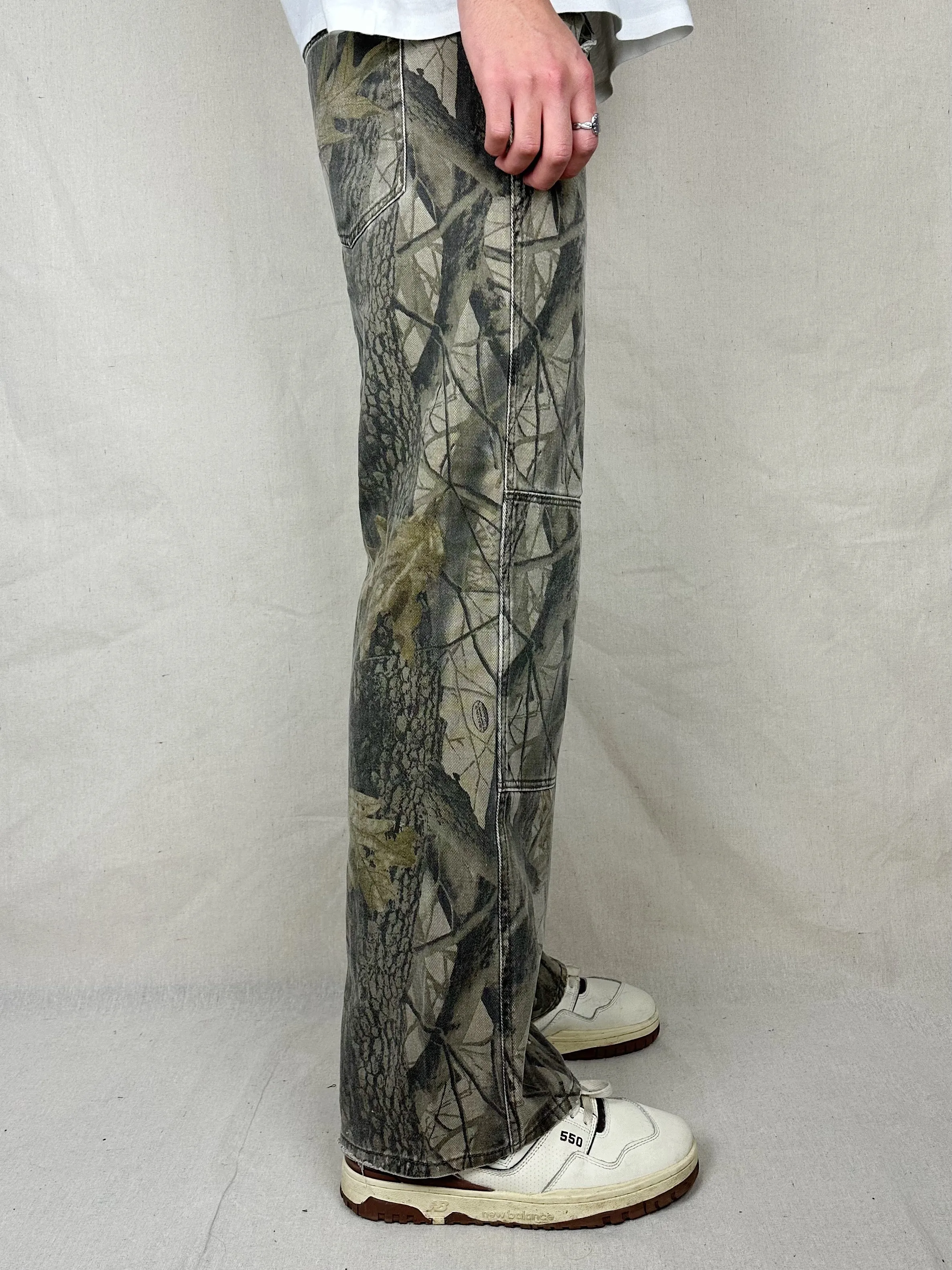 90's Realtree Camo Vintage Double Knee Jeans Size 31x30