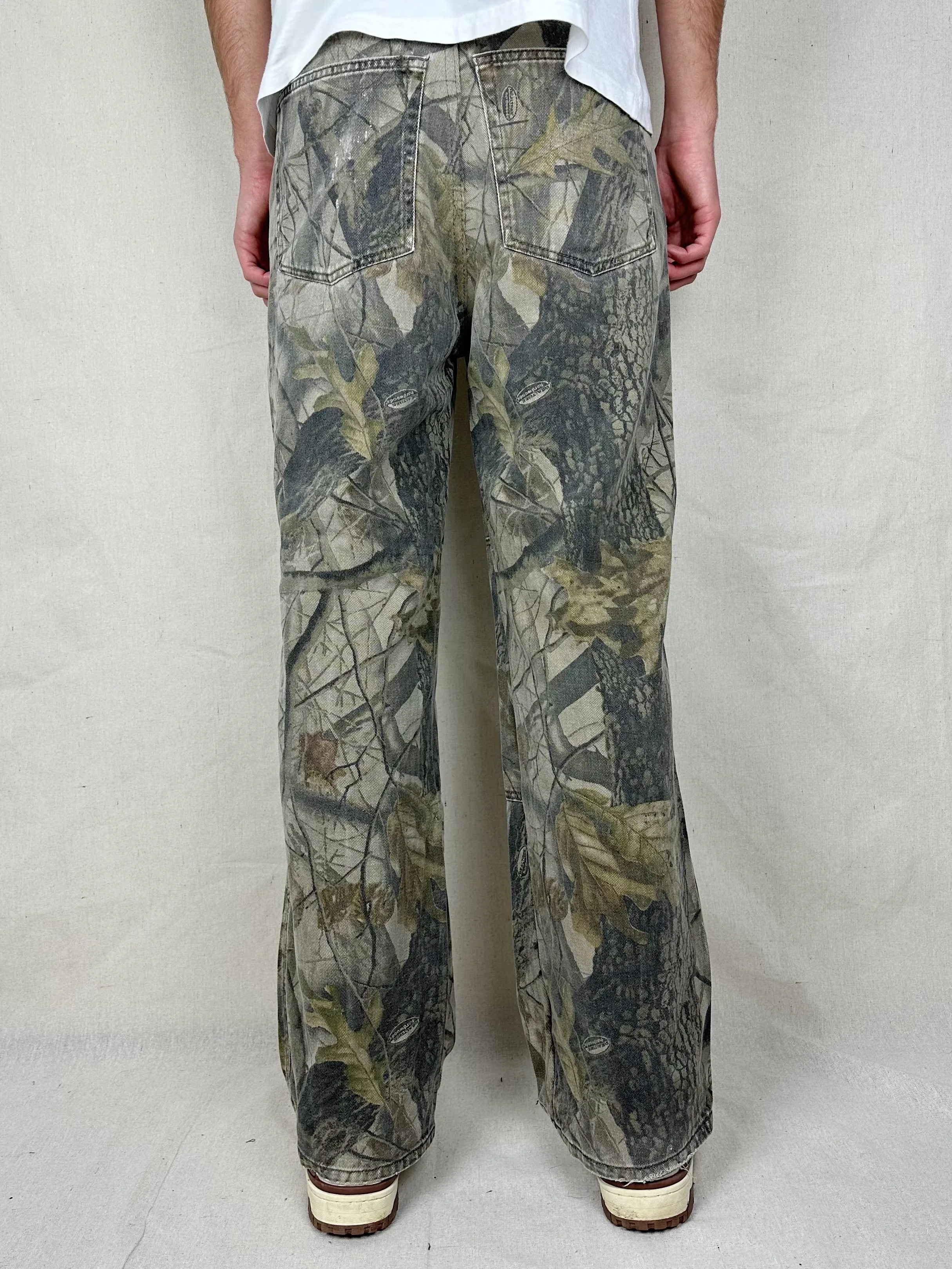 90's Realtree Camo Vintage Double Knee Jeans Size 31x30
