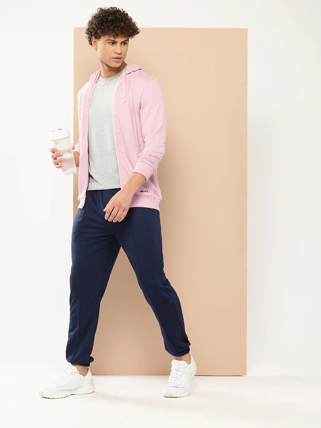 Alcis Men Lilac Solid Bomber Jacket