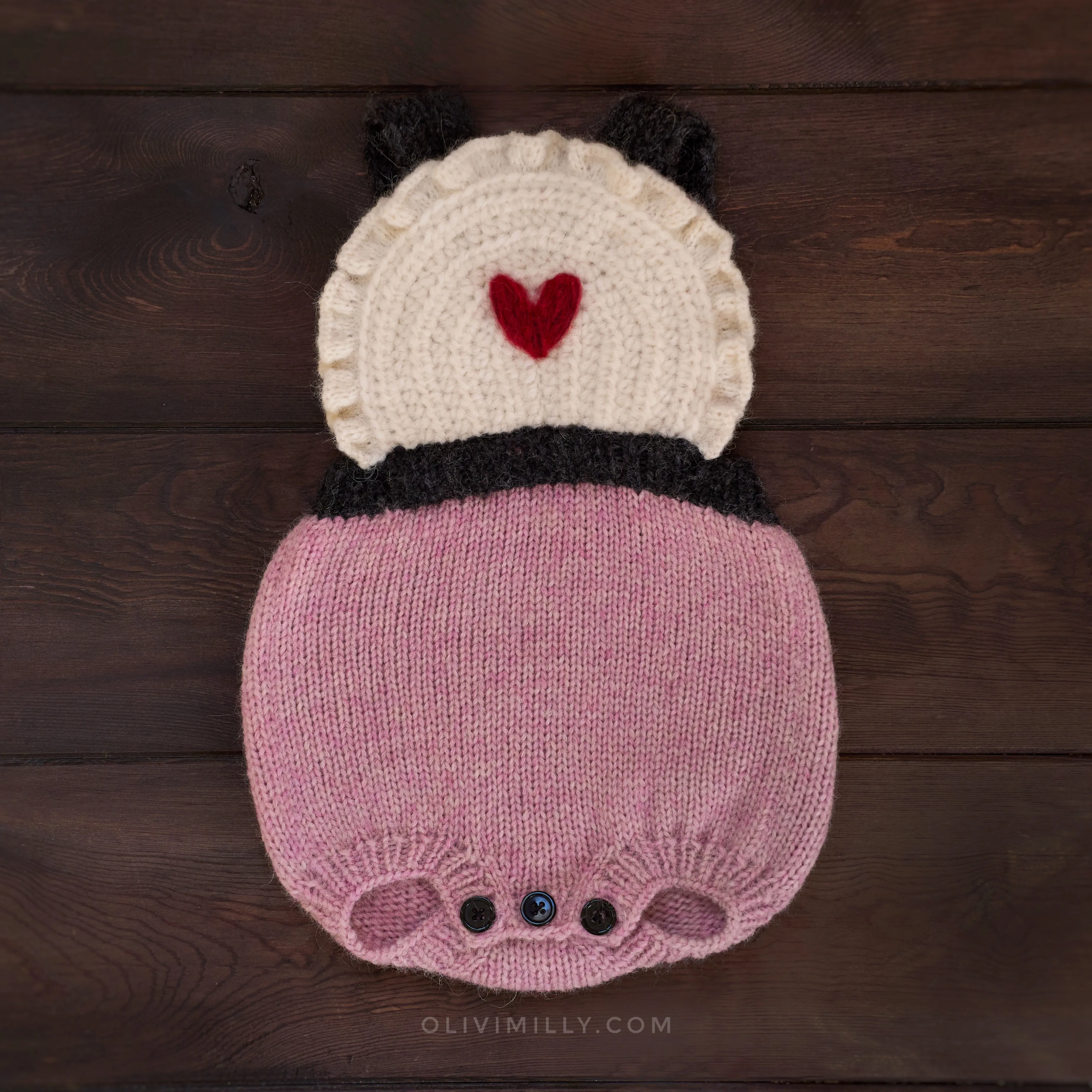 Alice Romper |powder pink| in stock (0-3m)