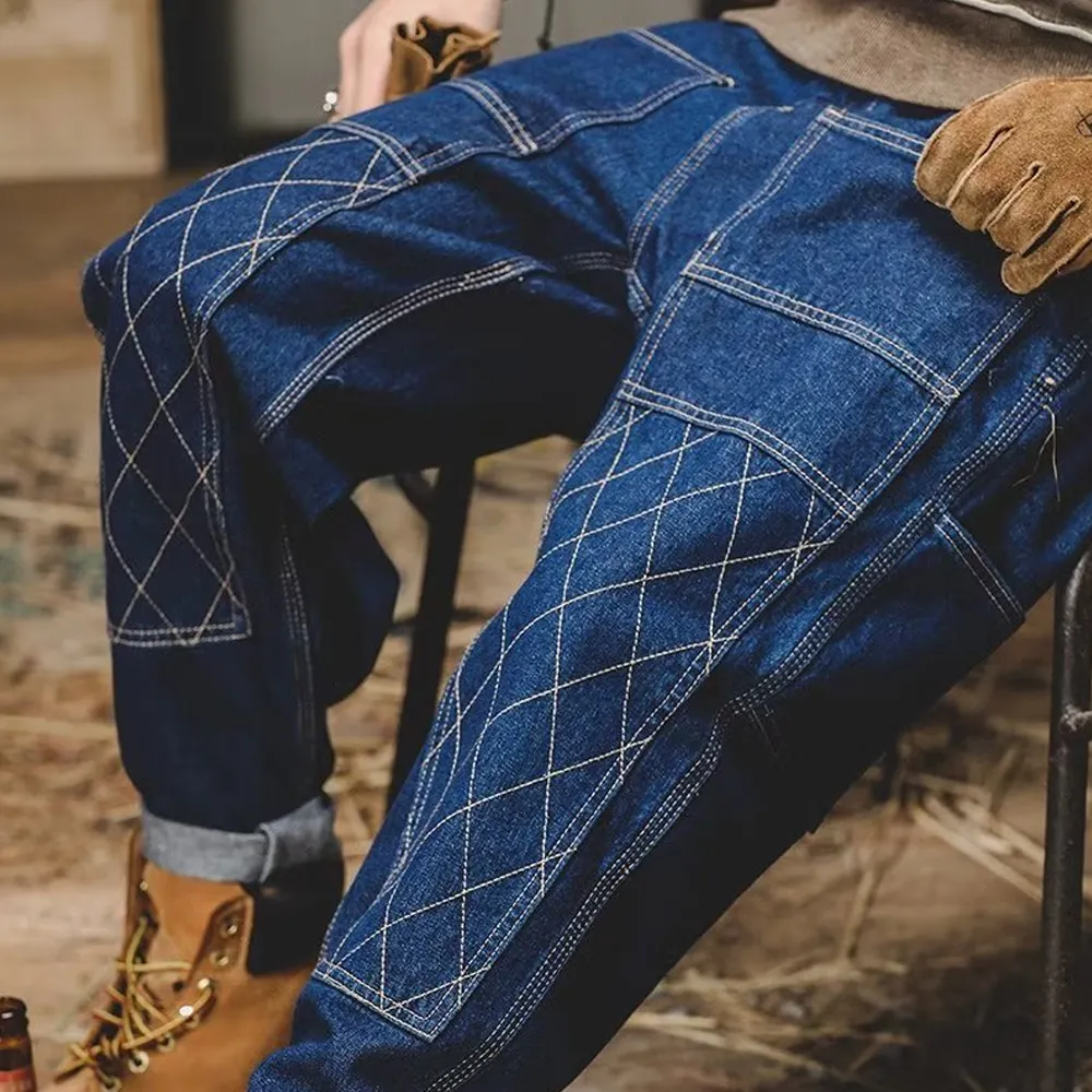 American Retro Distressed Loose Jeans