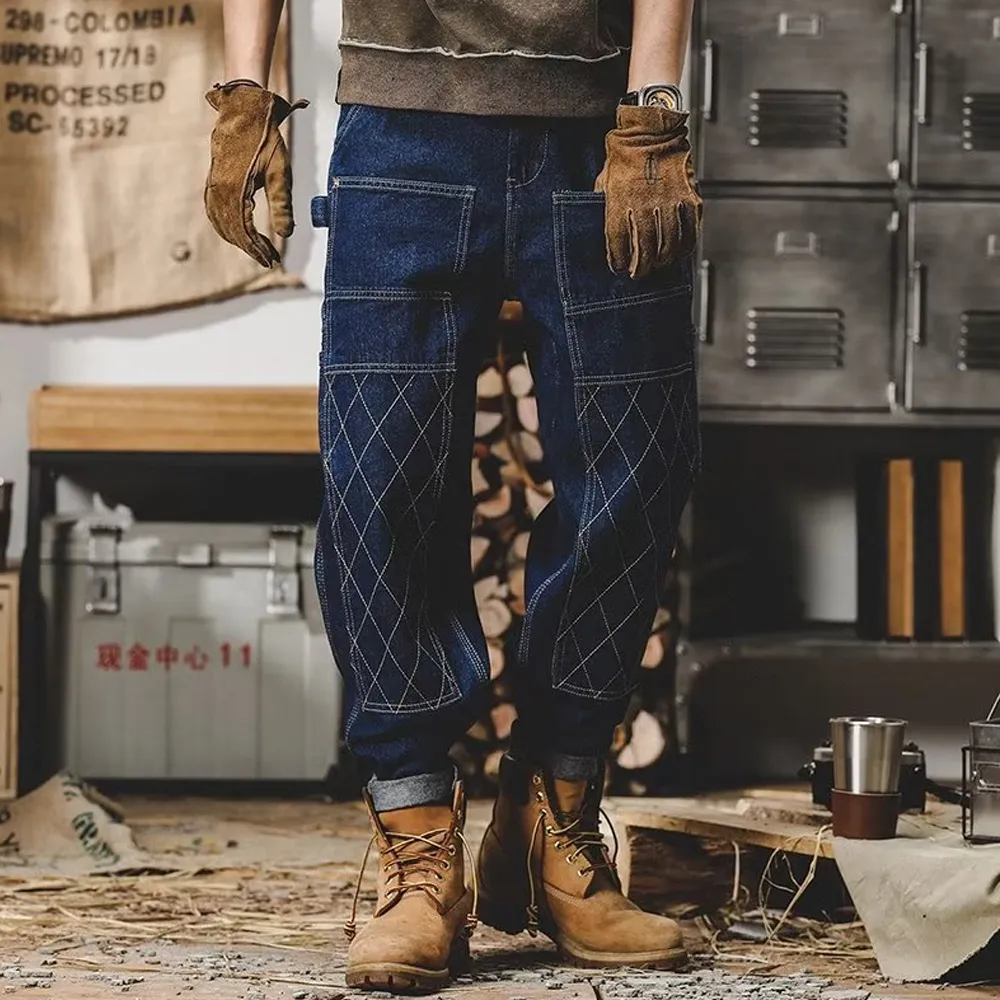American Retro Distressed Loose Jeans
