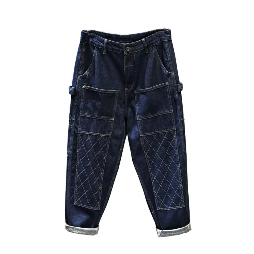 American Retro Distressed Loose Jeans