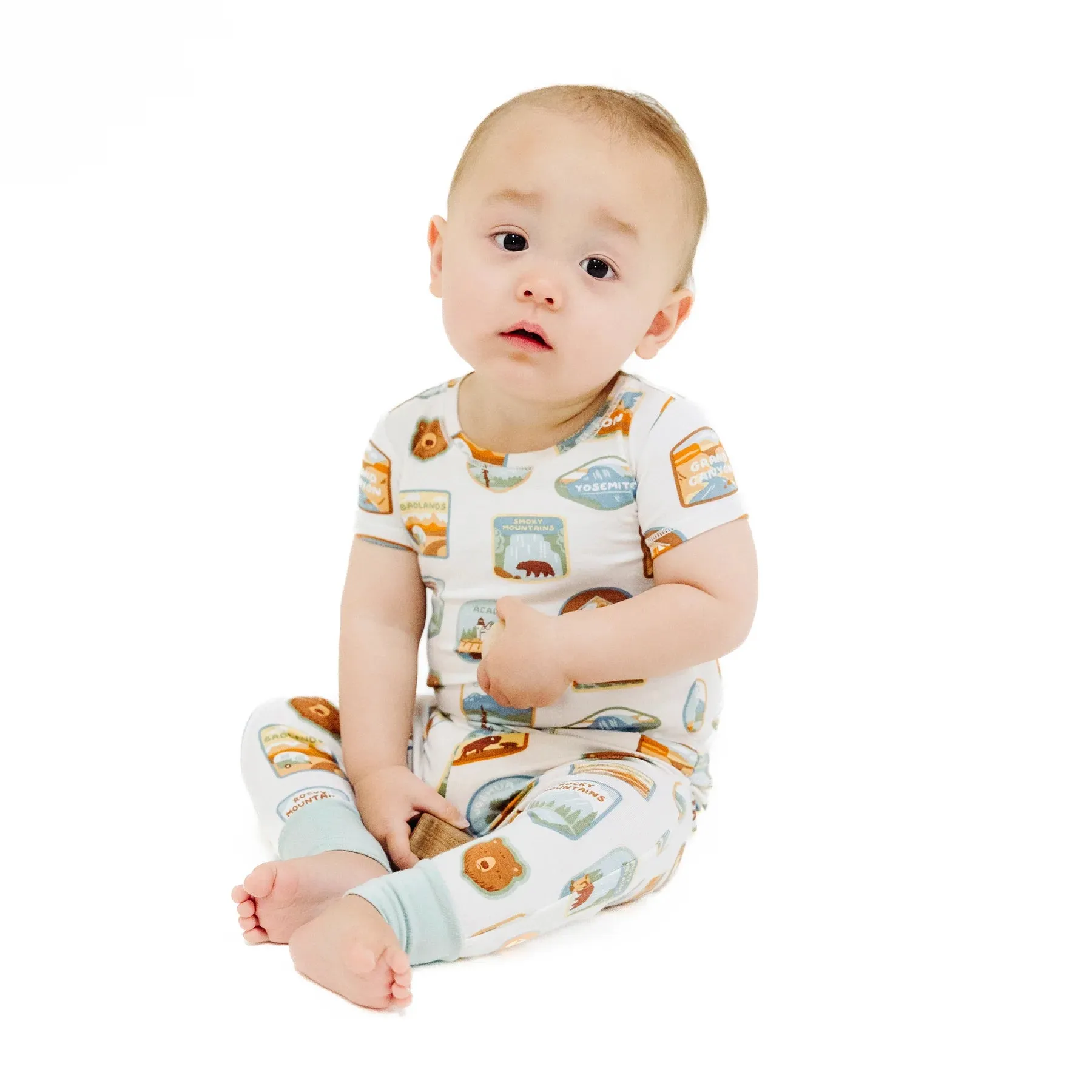 Angel Dear - Lounge Wear Set S/S - National Park Patches