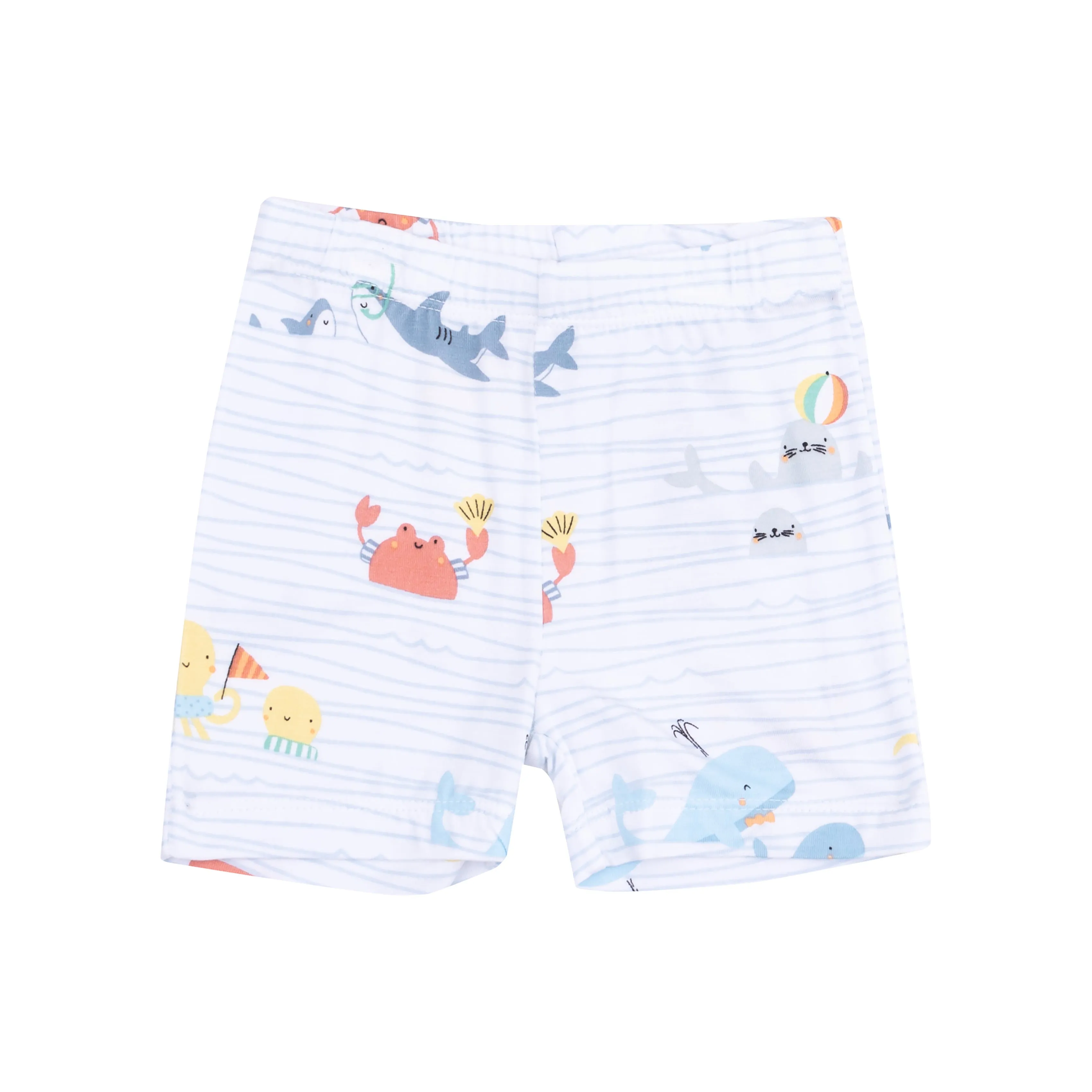 Angel Dear Loungewear Short Set - Sea Stripes