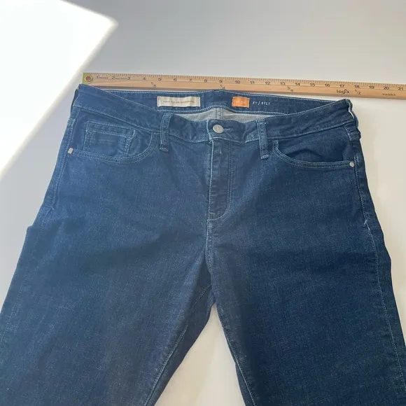Anthropologie Pilcro And The Letterpress StetFlare Jeans Dark Wash Sz 32
