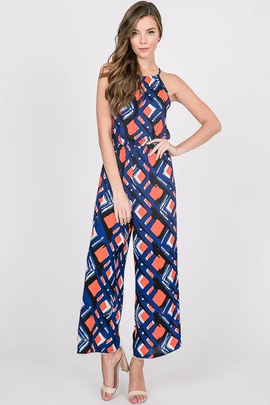 AUBREY GEO PRINT PLAYSUIT