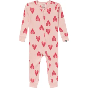 Baby & Toddler Girls Pink Hearts Snug Fitting Footless Pajamas