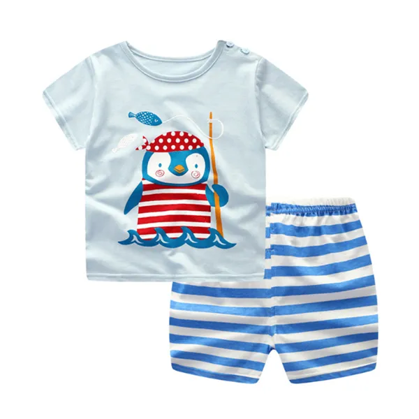 Baby Boy Summer Clothes T-shirt Baby Girl Casual Clothing Sets