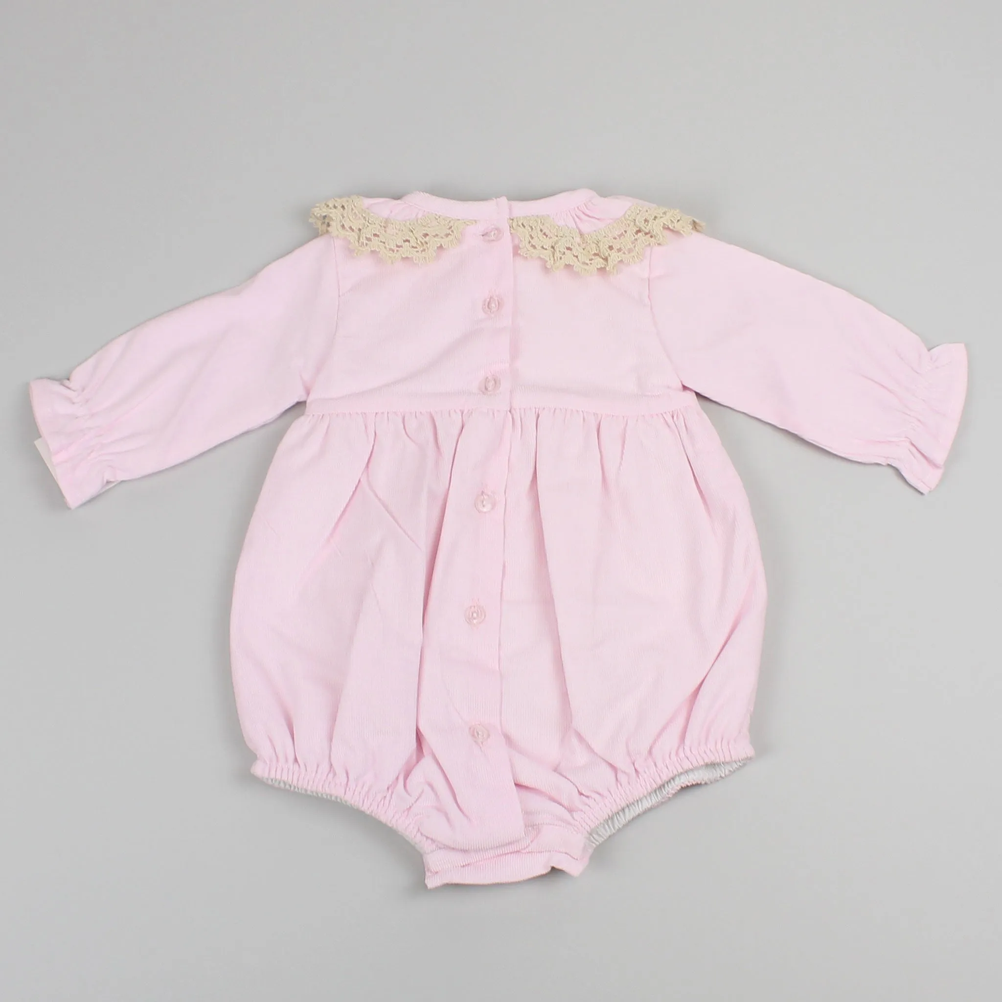 Baby Girls Pink Traditional Romper