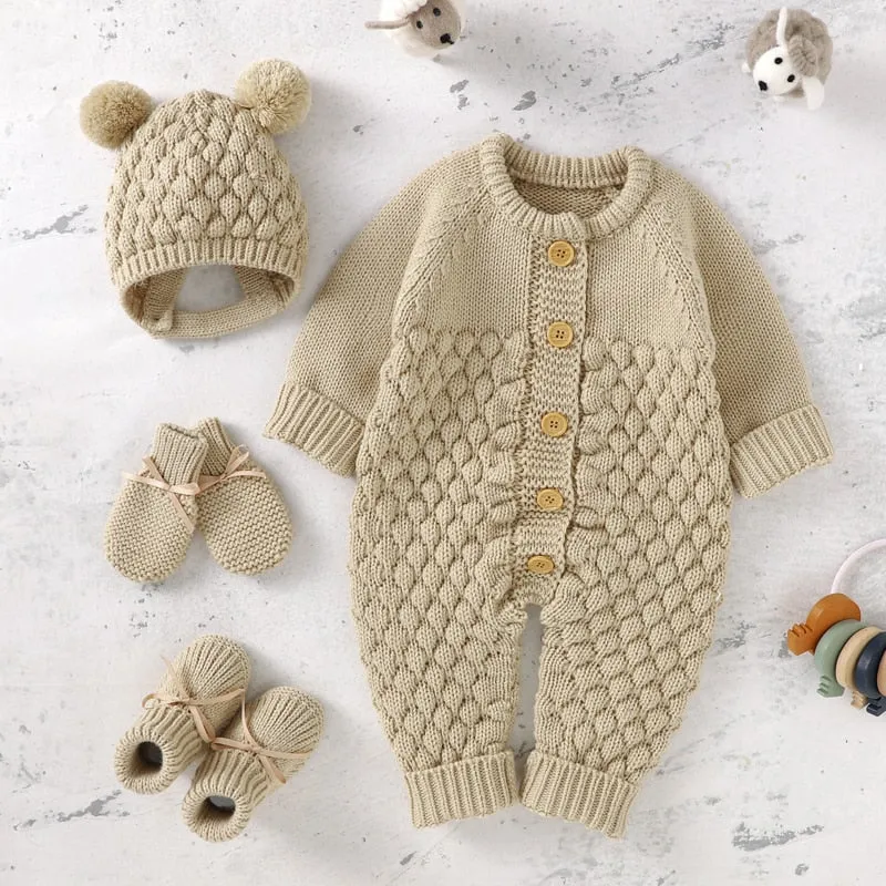 Baby Knit Romper set