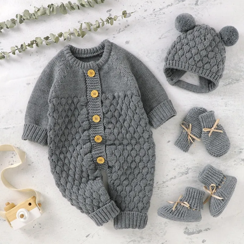 Baby Knit Romper set