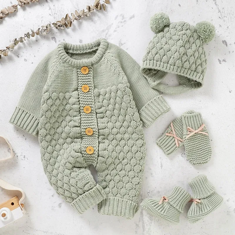 Baby Knit Romper set