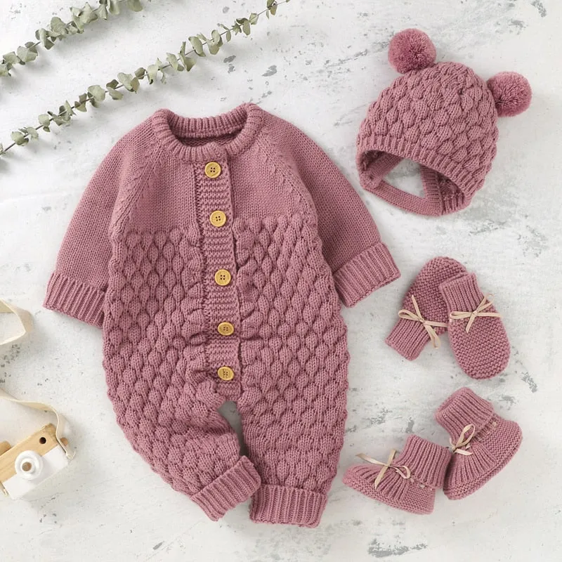 Baby Knit Romper set