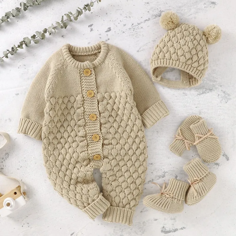 Baby Knit Romper set