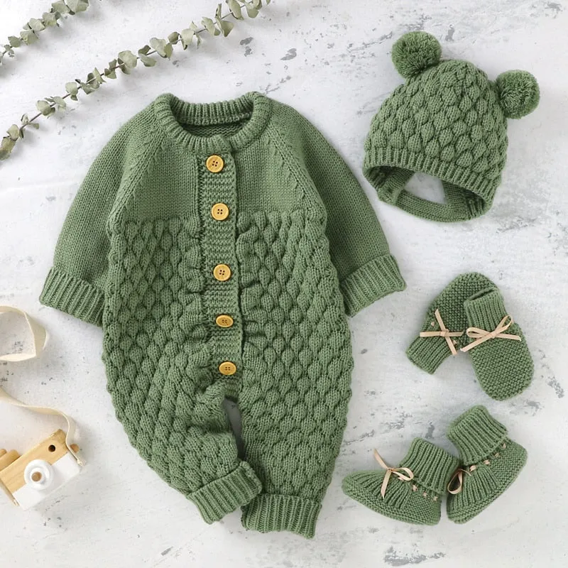 Baby Knit Romper set