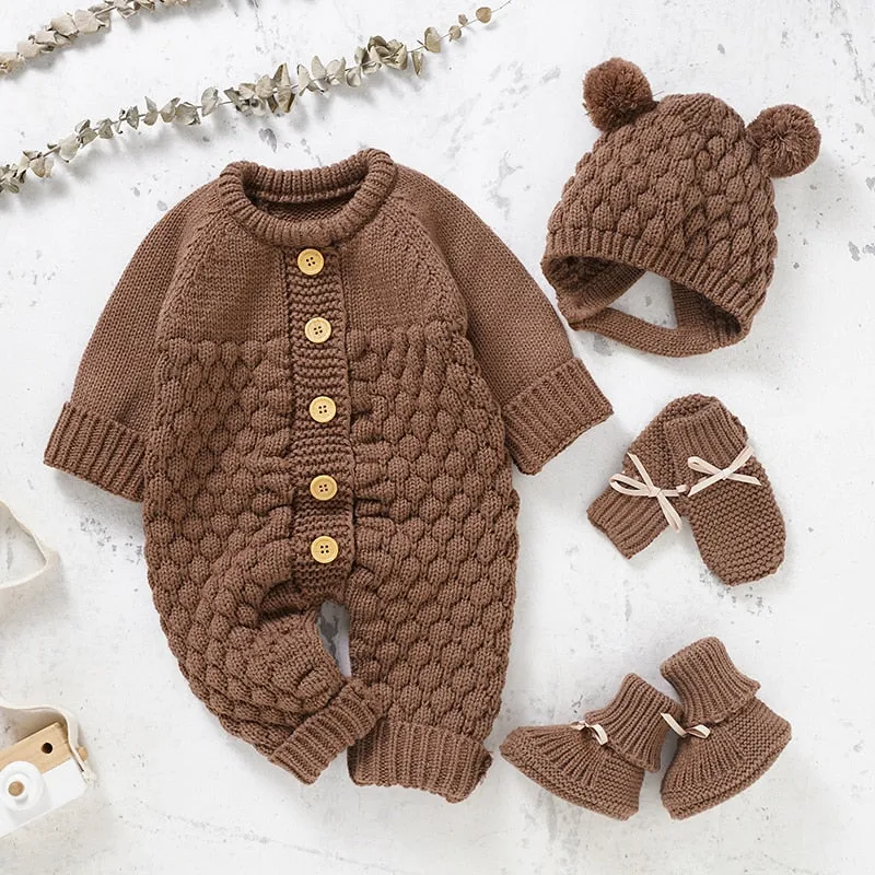 Baby Knit Romper set