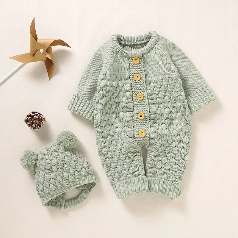 Baby Knit Romper set