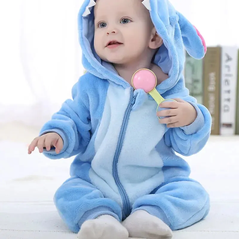 Baby Rompers Winter Kigurumi Lion Costume For Girls Boys Toddler Animal Jumpsuit Infant Clothes Pyjamas Kids Overalls