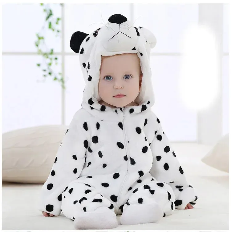 Baby Rompers Winter Kigurumi Lion Costume For Girls Boys Toddler Animal Jumpsuit Infant Clothes Pyjamas Kids Overalls