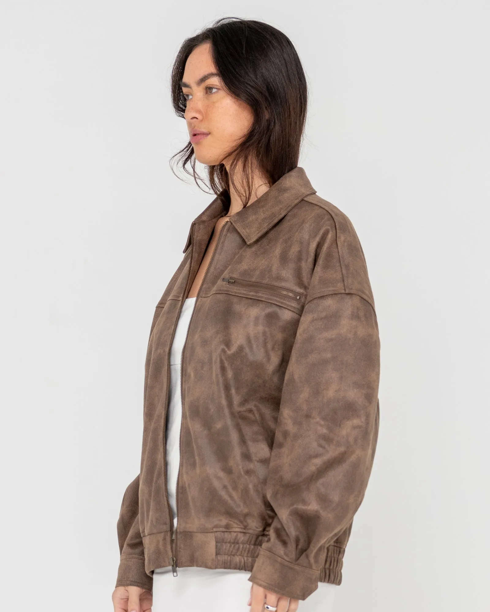 Back Street Faux Leather Jacket