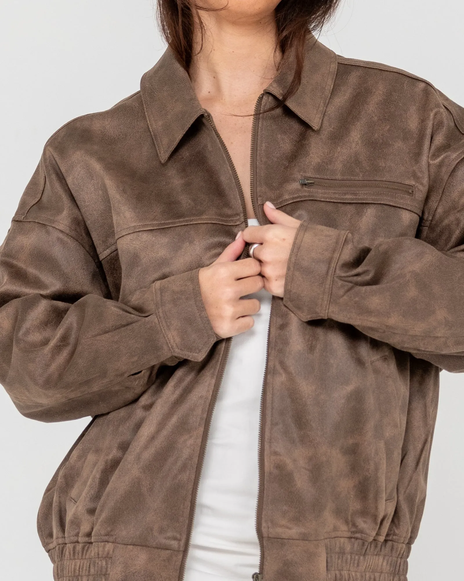 Back Street Faux Leather Jacket