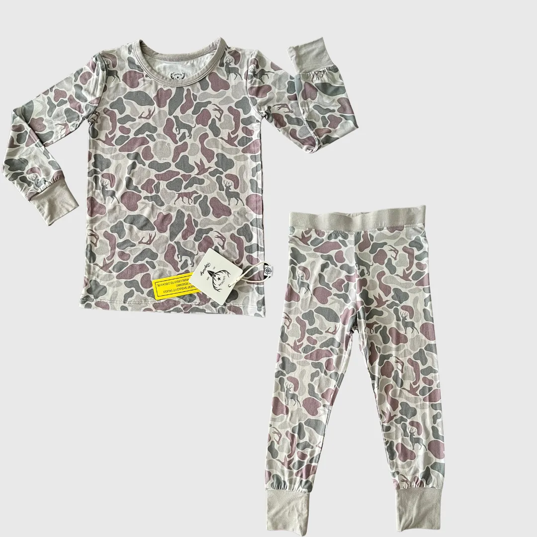 Bamboo pajamas, camo, hunting