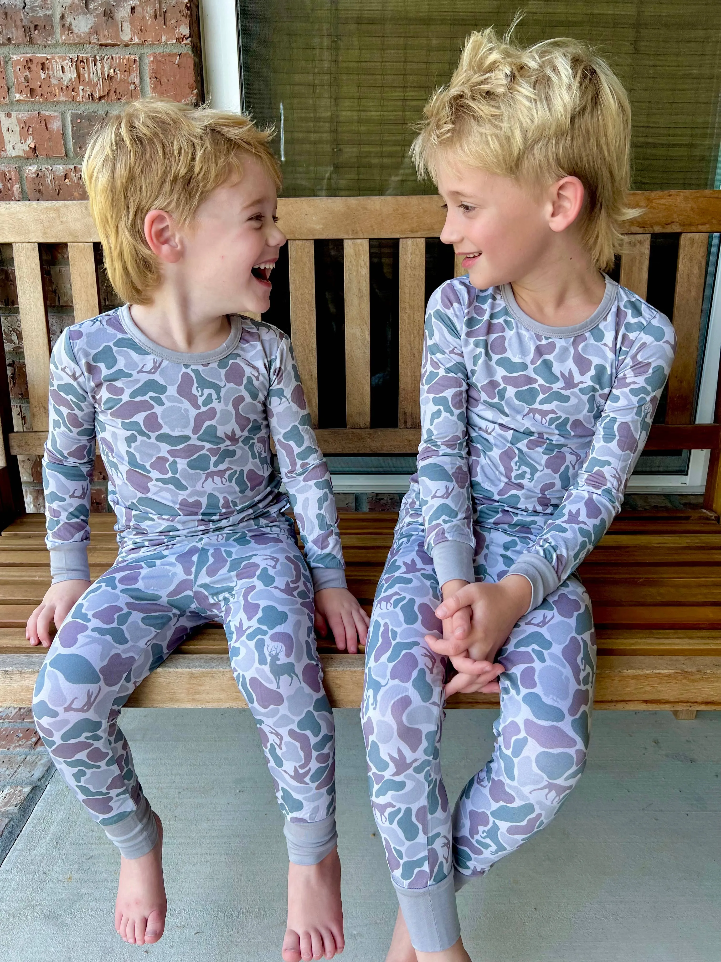 Bamboo pajamas, camo, hunting