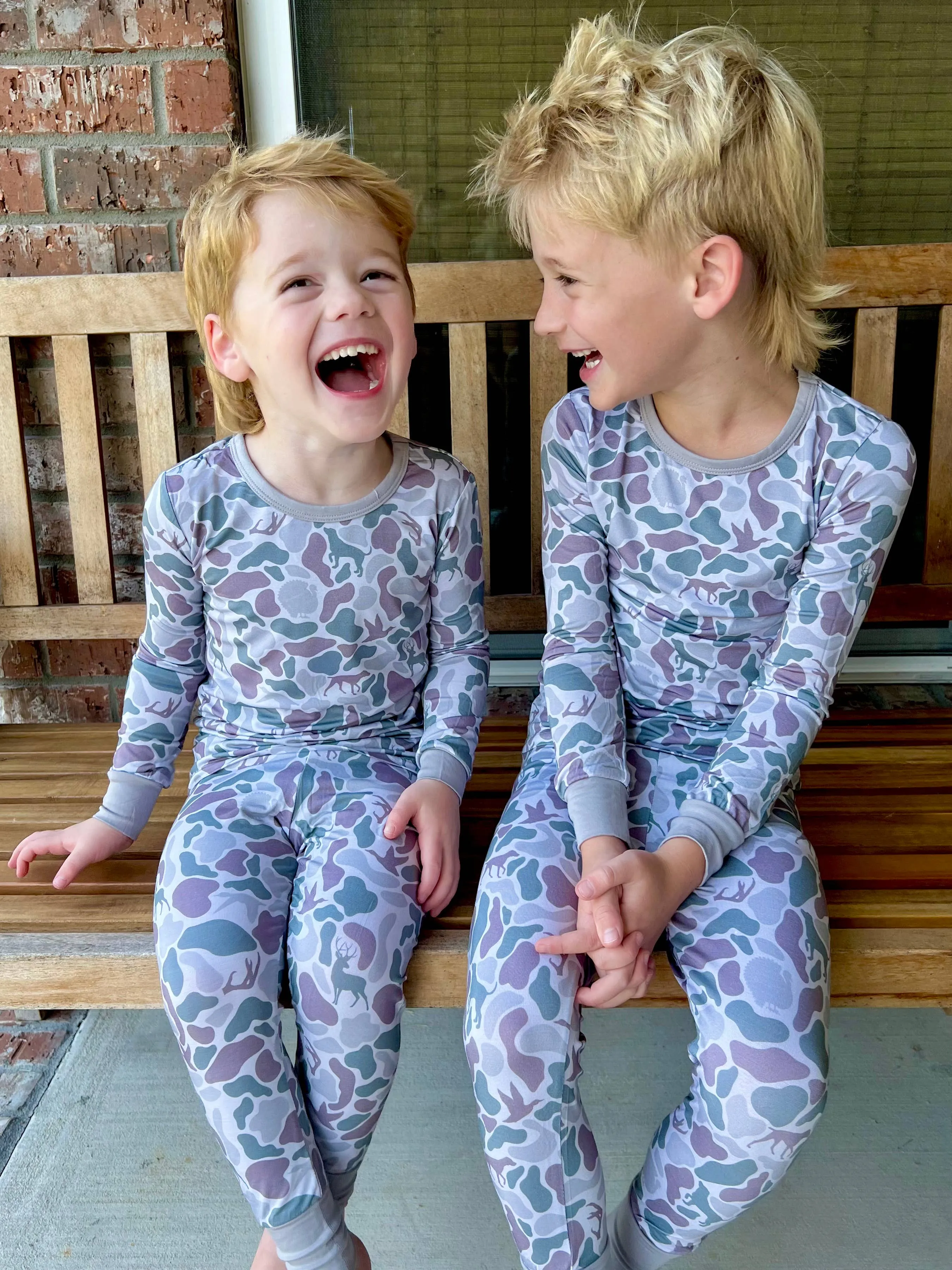 Bamboo pajamas, camo, hunting