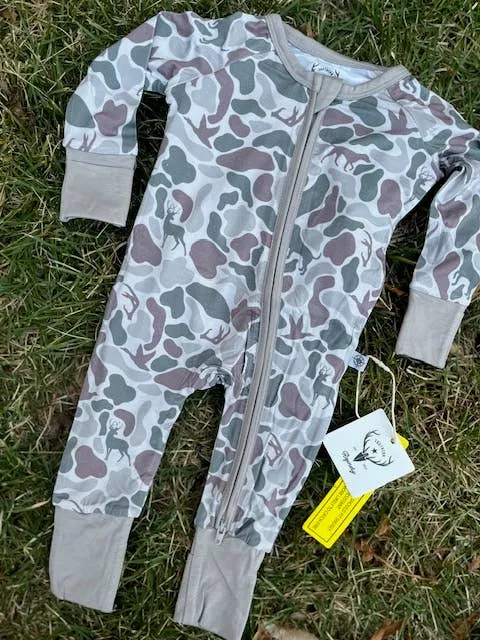 Bamboo pajamas, camo, hunting