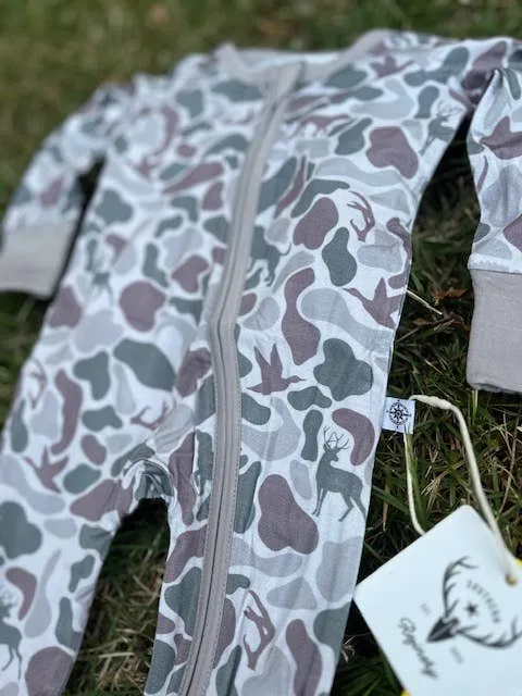 Bamboo pajamas, camo, hunting
