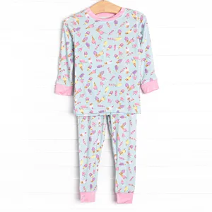 Beat the Heat Treat Bamboo Pajama Set, Blue
