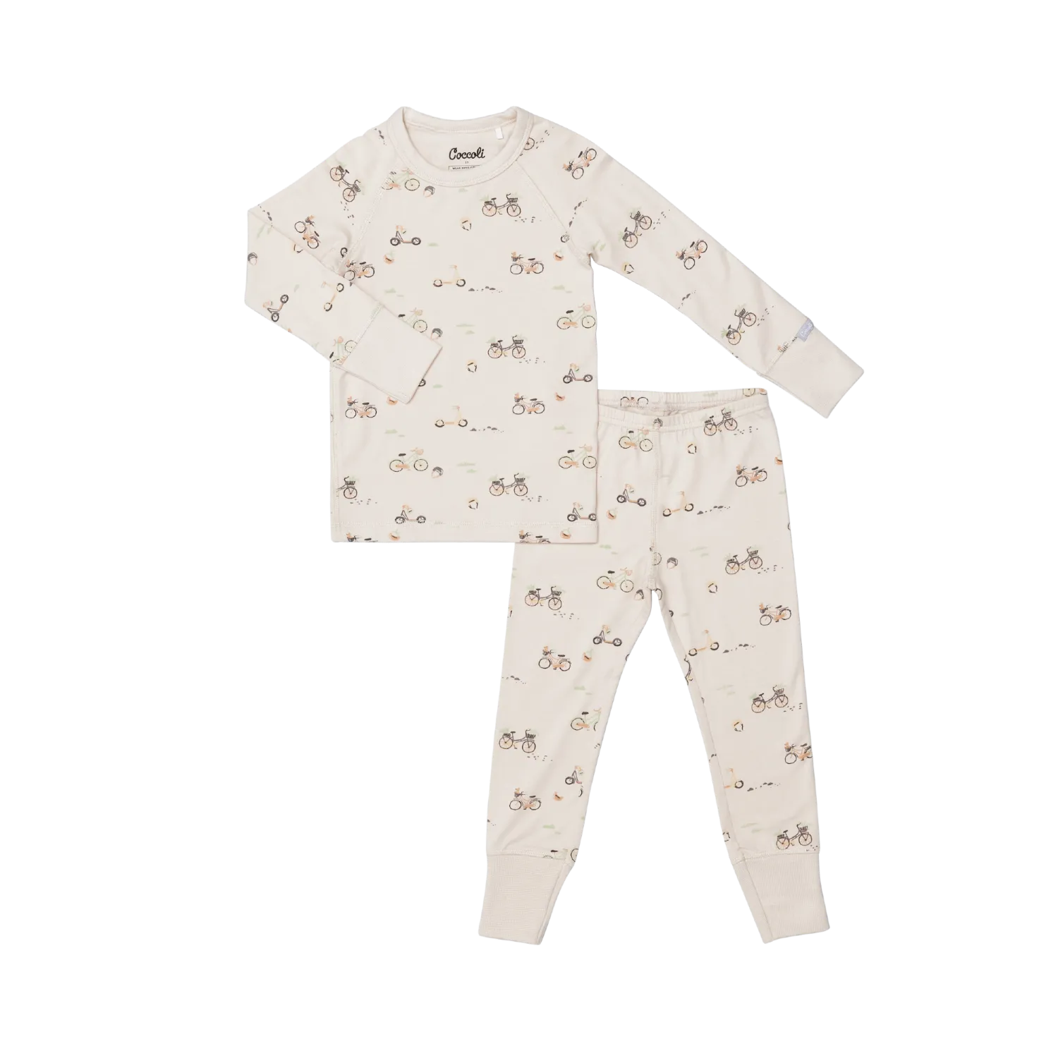 Bikes on Oat 2-piece Pajamas