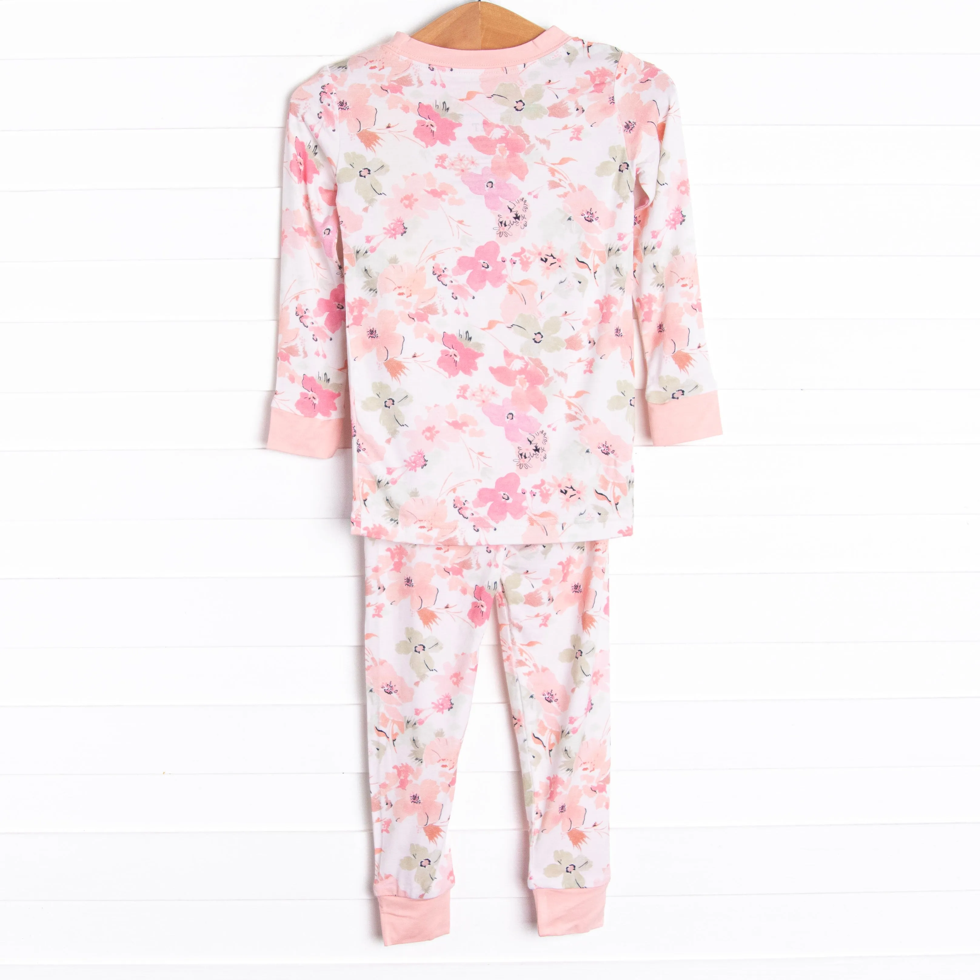 Blooms and Bedtime Bamboo Pajama Set, Pink
