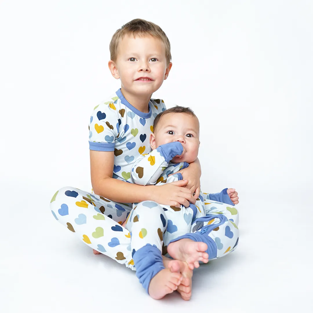 Blue Hearts Little Love PJs