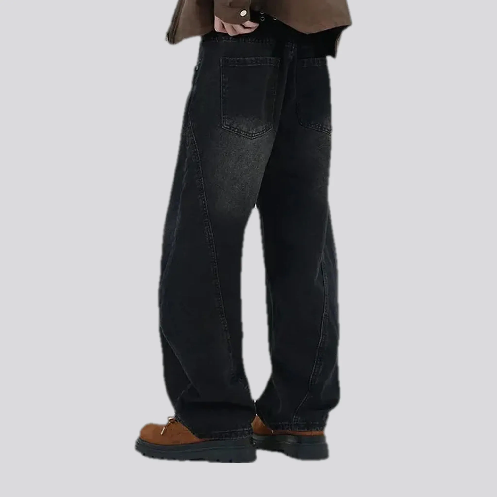 Boho panneled vintage men's jeans