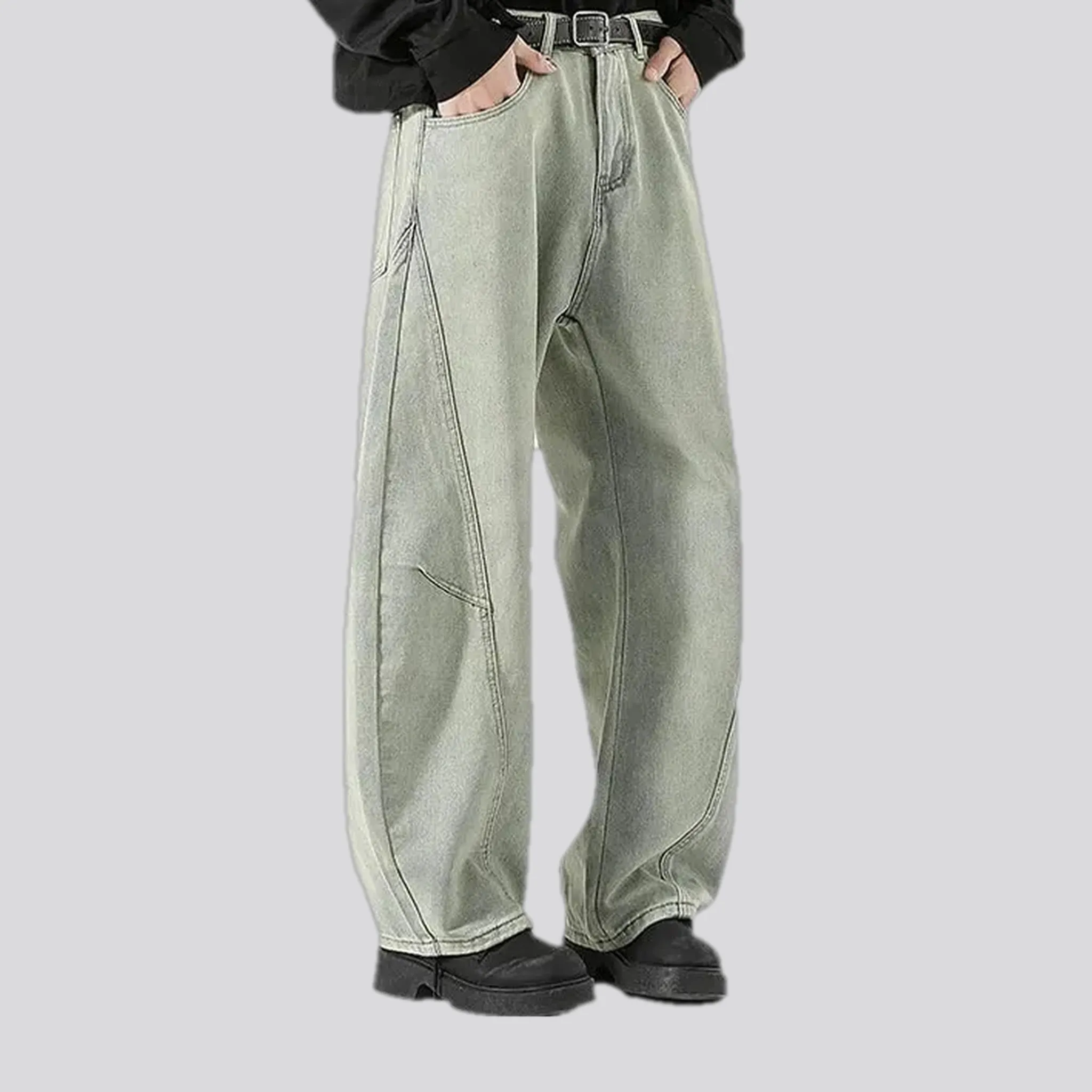 Boho panneled vintage men's jeans