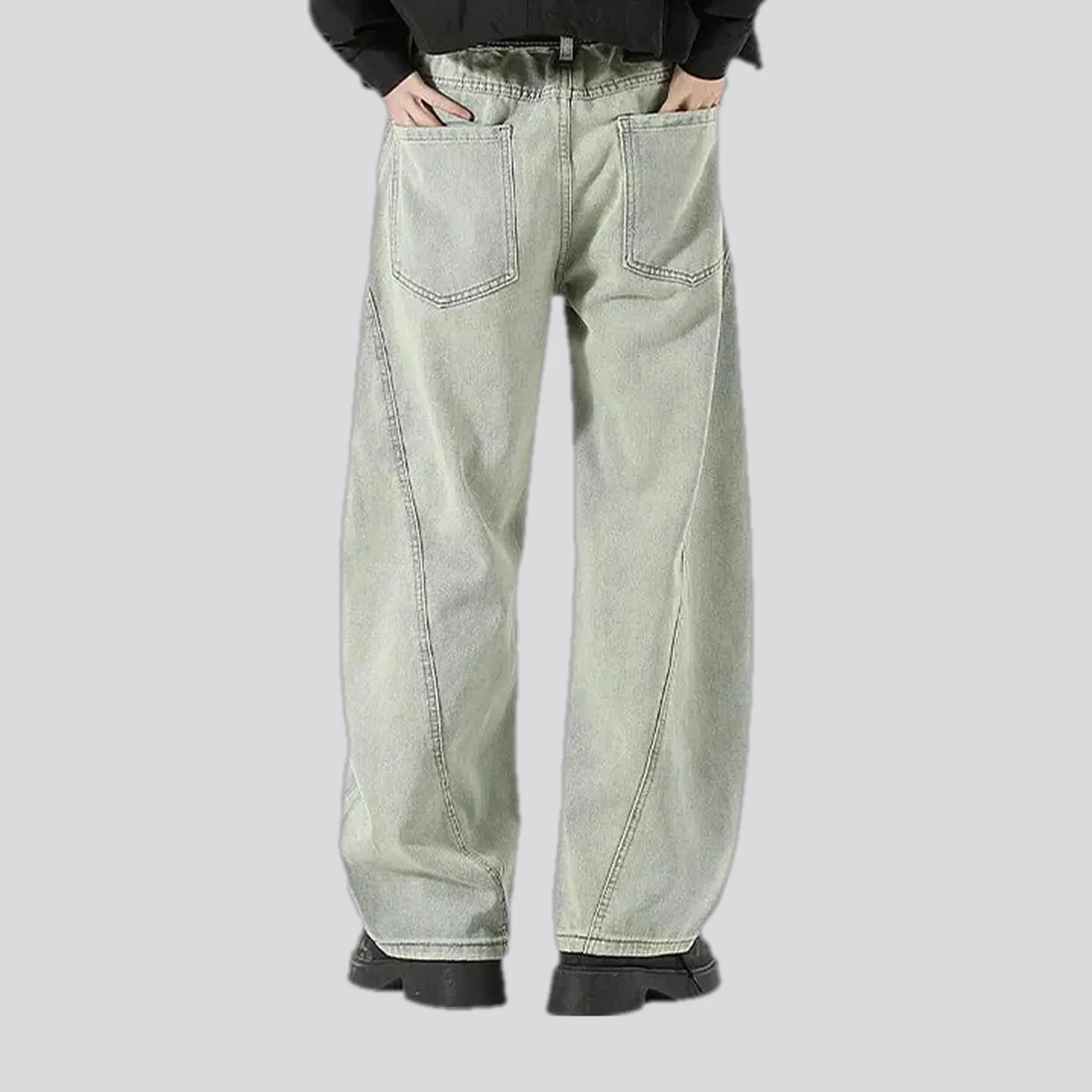 Boho panneled vintage men's jeans