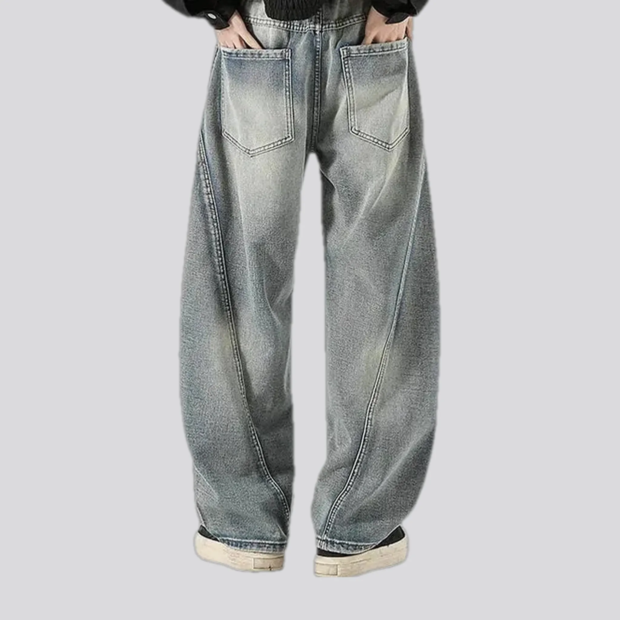 Boho panneled vintage men's jeans