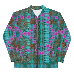 Bomber Jacket (Unisex)(WindSong Flower) RJSTH@Fabric#8 RJSTHW2022 RJS